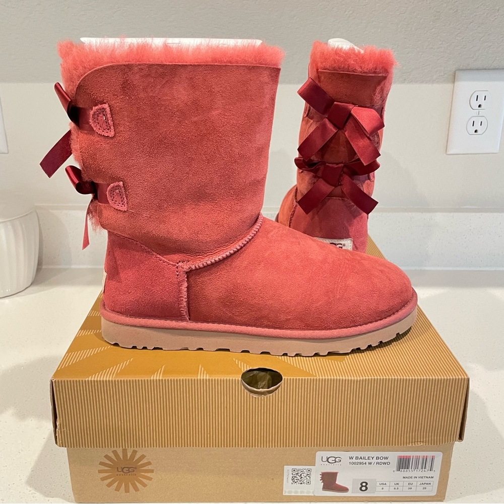 UGG Australia - Bailey Bow Red Boots